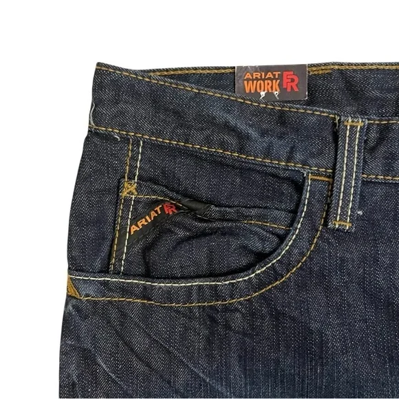 Ariat FR M4 Flame Resistant Low Rise Boot Cut Denim Work Jeans HRC 2 Size 42/36 - Picture 8 of 15